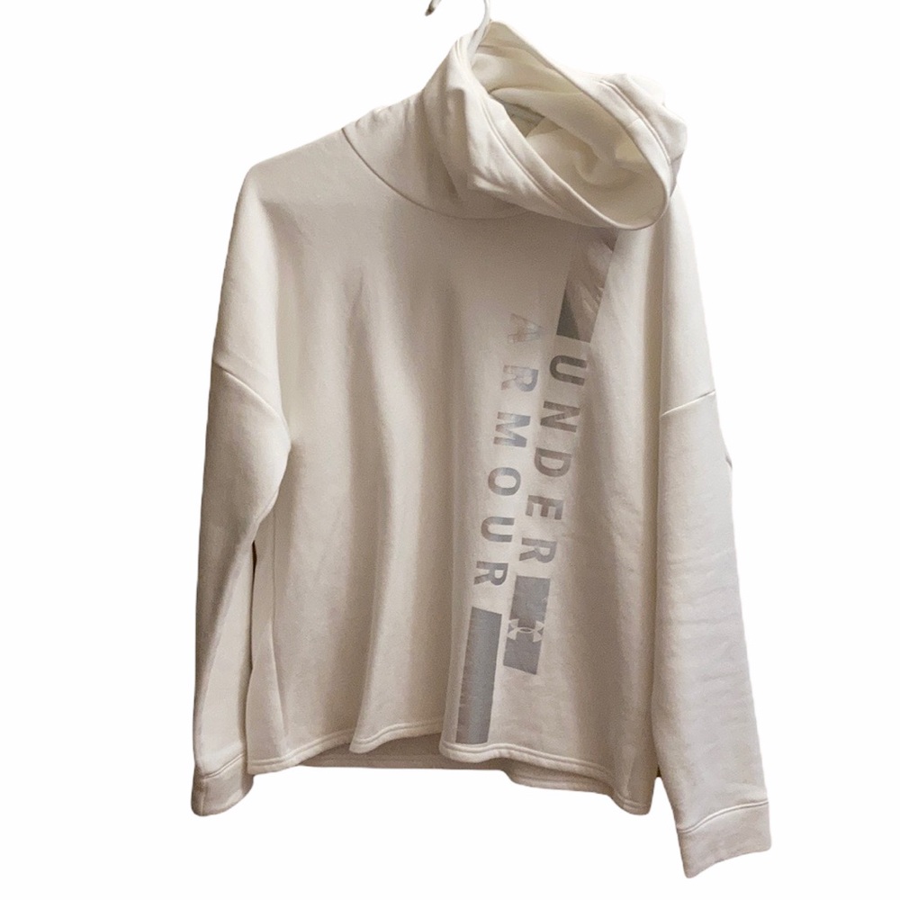 Under Armour white loose fit hoodie